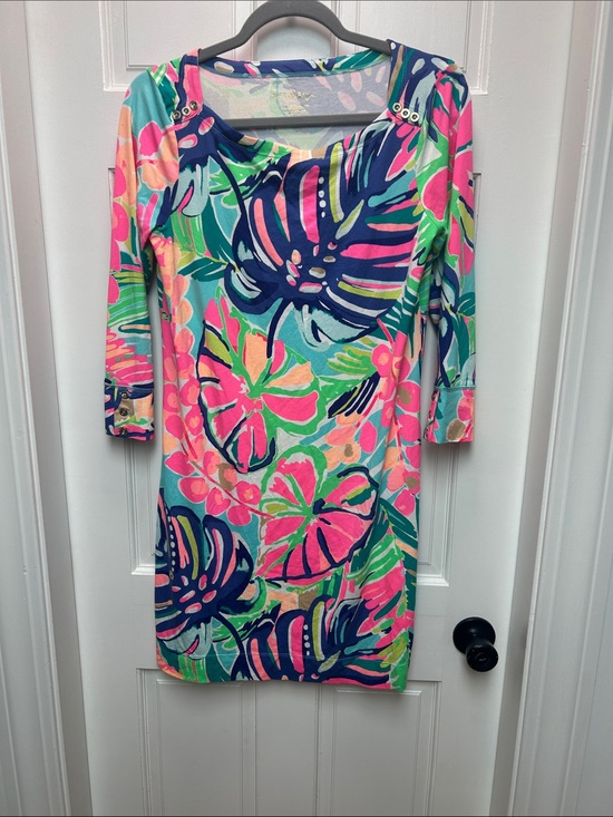 Lilly Pulitzer Dresses & Skirts - Lilly Pulitzer Neon Floral Shift Dress in Pink, Blue, Green